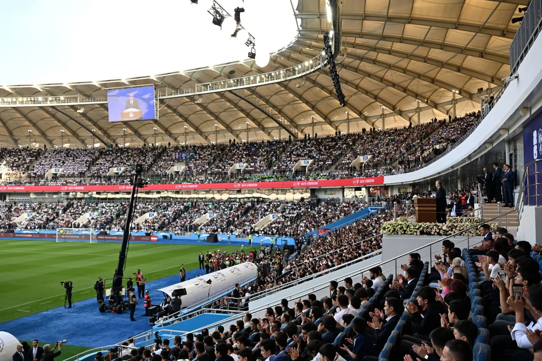 Stadium crowd wide